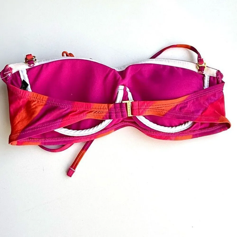 NWT Lauren Ralph Lauren bandeau bikini top. Size 6